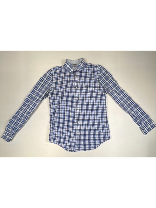 Lacoste Other - Lacoste Men's Size S Blue White Check Plaid Long Sleeve Button Down Shirt